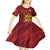 Custom Football Cayman Islands Kid Short Sleeve Dress The Turtles Come On - Wonder Print Shop