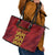 Football Cayman Islands Leather Tote Bag The Turtles Come On - Wonder Print Shop