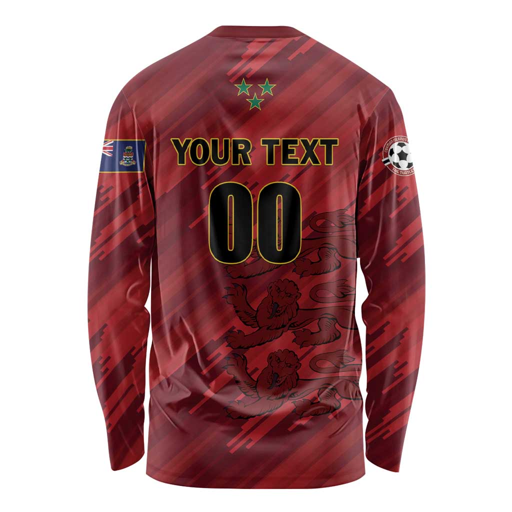Custom Football Cayman Islands Long Sleeve Shirt The Turtles Come On - Wonder Print Shop