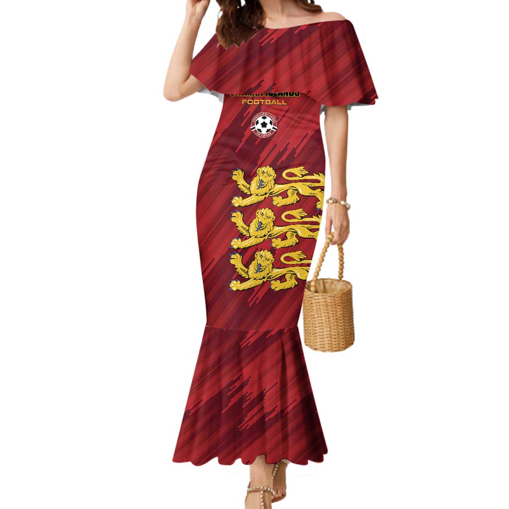Custom Football Cayman Islands Mermaid Dress The Turtles Come On - Wonder Print Shop