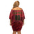 Custom Football Cayman Islands Off Shoulder Short Dress The Turtles Come On - Wonder Print Shop