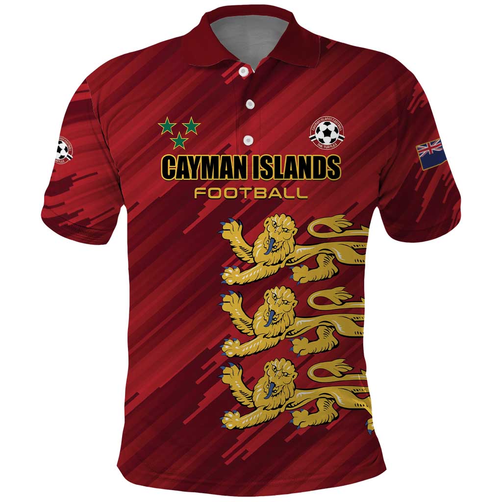 Custom Football Cayman Islands Polo Shirt The Turtles Come On - Wonder Print Shop