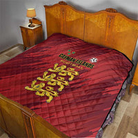 Football Cayman Islands Quilt The Turtles Come On - Wonder Print Shop