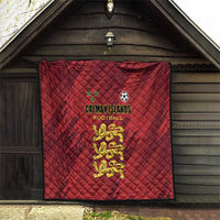 Football Cayman Islands Quilt The Turtles Come On - Wonder Print Shop