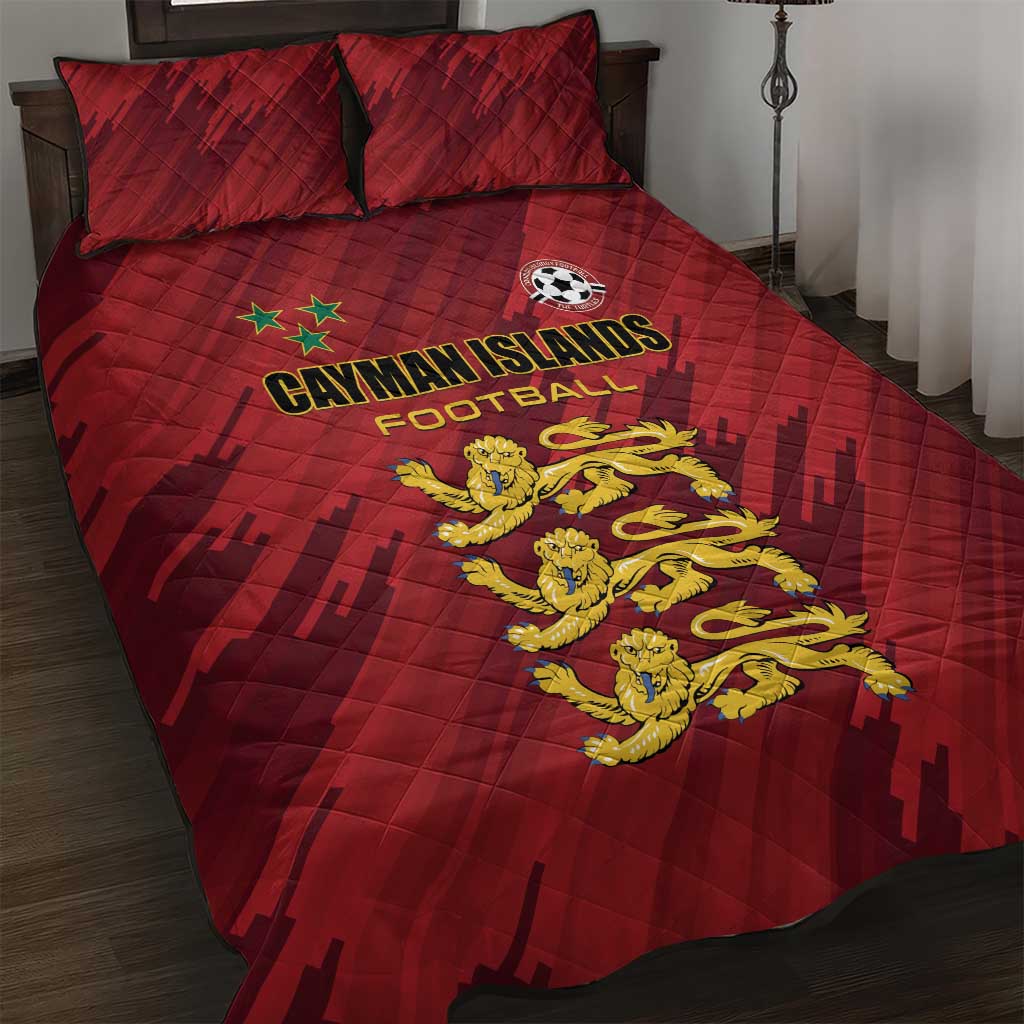 Football Cayman Islands Quilt Bed Set The Turtles Come On - Wonder Print Shop