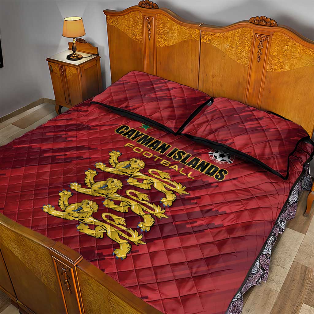 Football Cayman Islands Quilt Bed Set The Turtles Come On - Wonder Print Shop