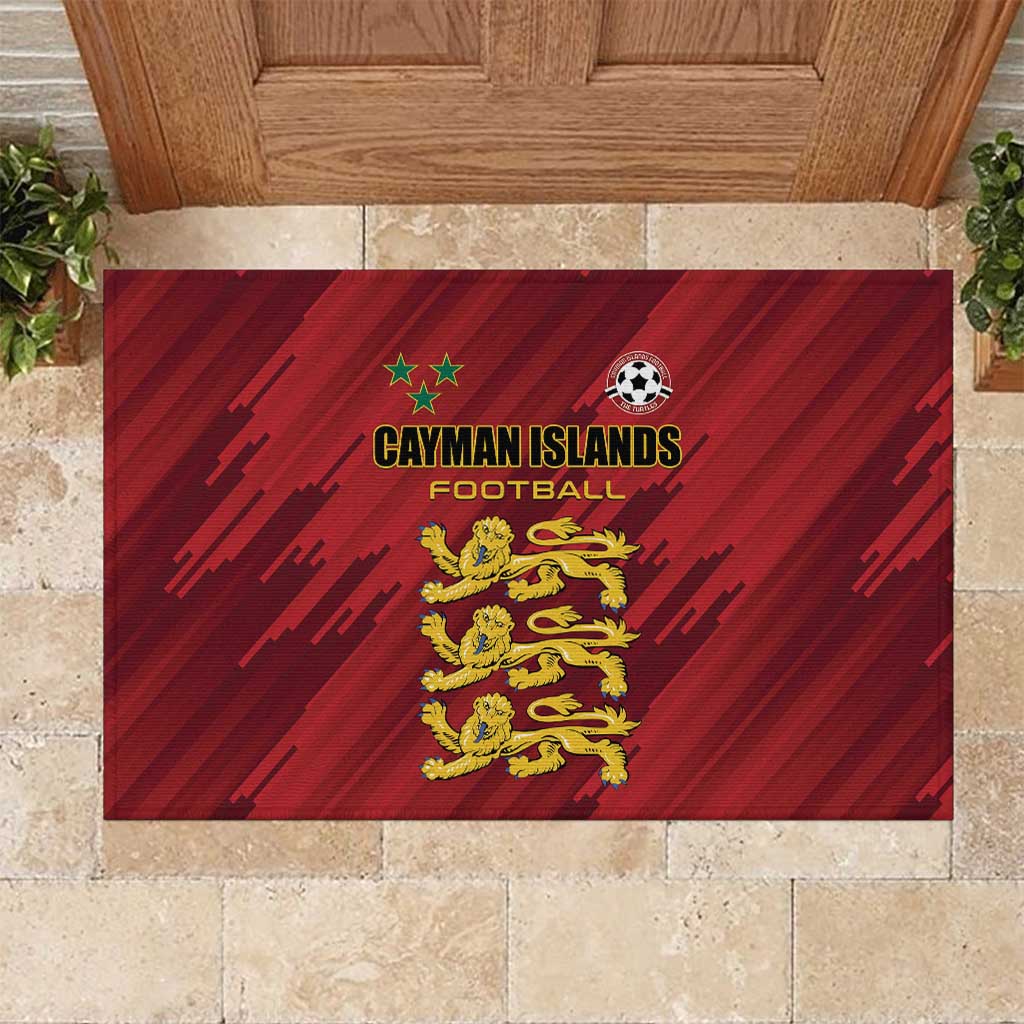 Football Cayman Islands Rubber Doormat The Turtles Come On - Wonder Print Shop