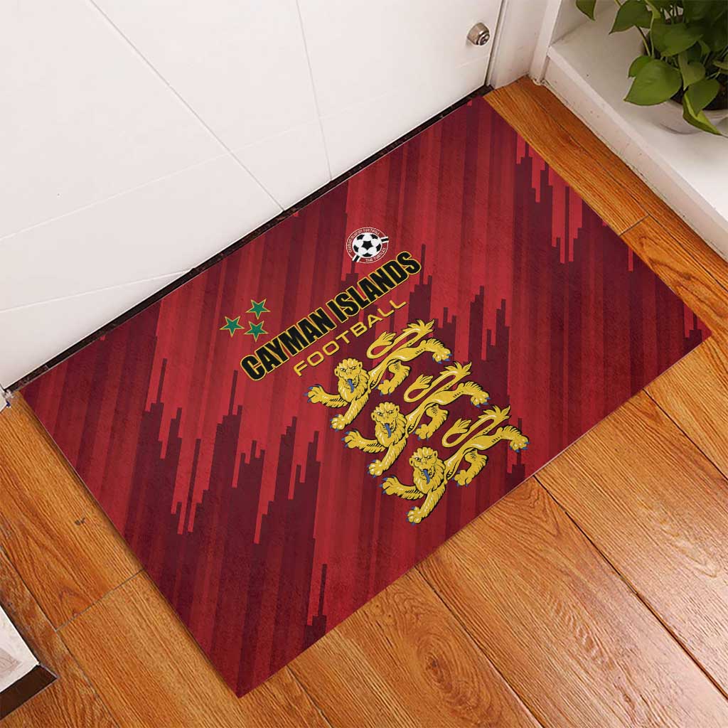 Football Cayman Islands Rubber Doormat The Turtles Come On - Wonder Print Shop