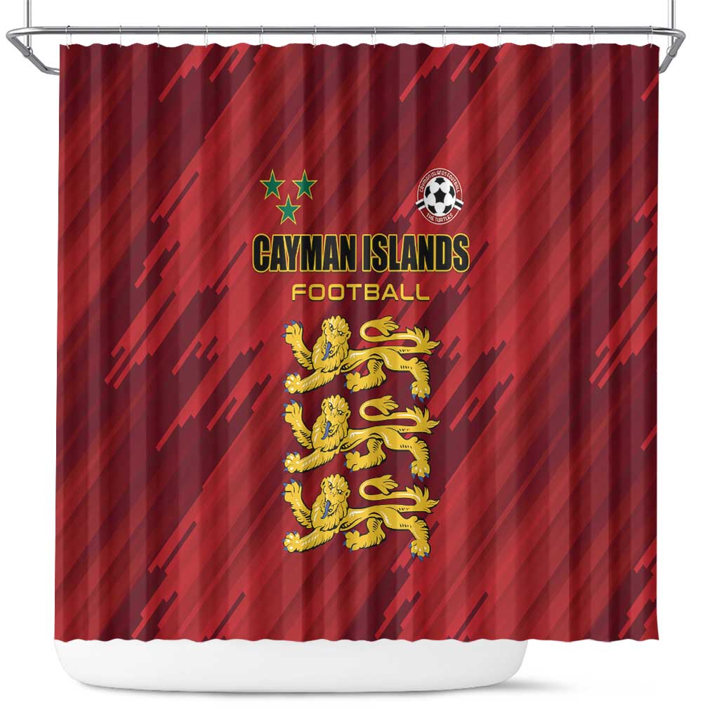 Football Cayman Islands Shower Curtain The Turtles Come On - Wonder Print Shop
