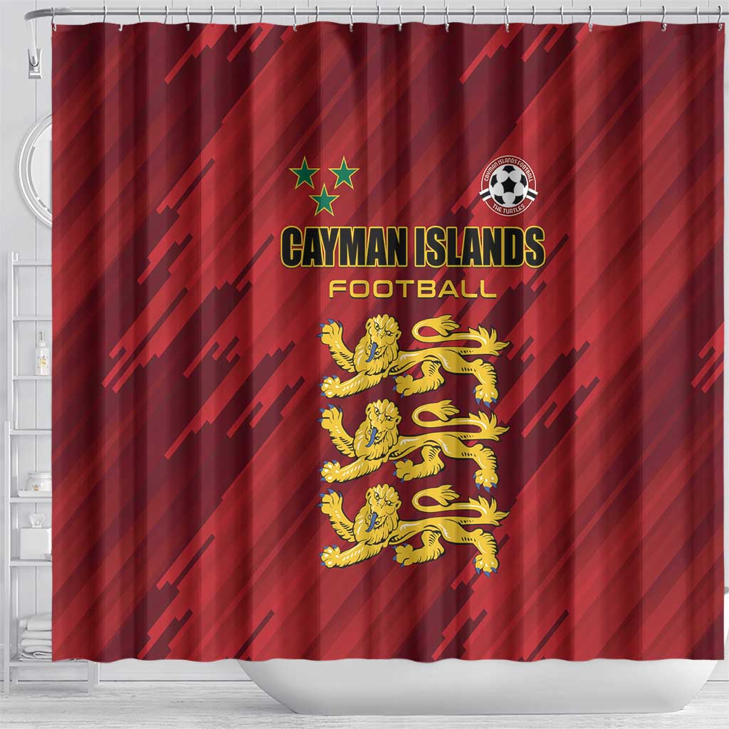 Football Cayman Islands Shower Curtain The Turtles Come On - Wonder Print Shop