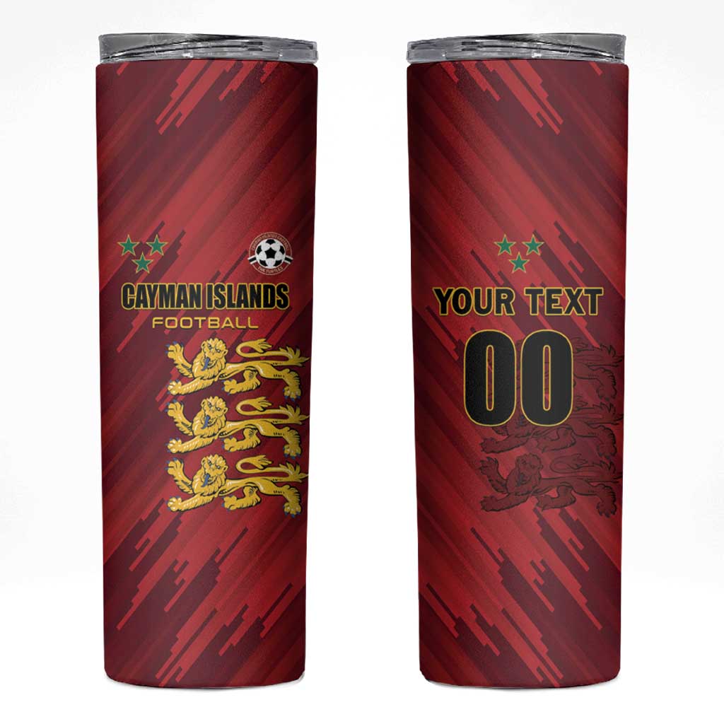 Custom Football Cayman Islands Skinny Tumbler The Turtles Come On - Wonder Print Shop