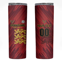Custom Football Cayman Islands Skinny Tumbler The Turtles Come On - Wonder Print Shop