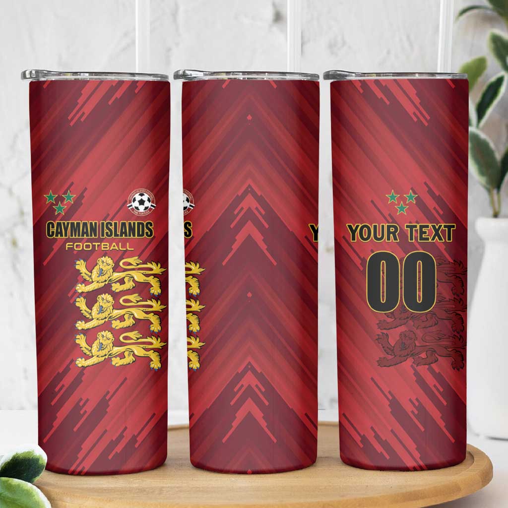 Custom Football Cayman Islands Skinny Tumbler The Turtles Come On - Wonder Print Shop
