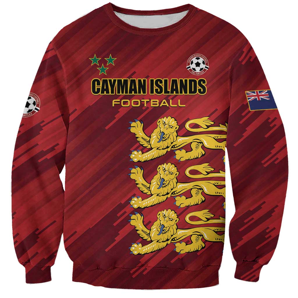 Custom Football Cayman Islands Sweatshirt The Turtles Come On - Wonder Print Shop