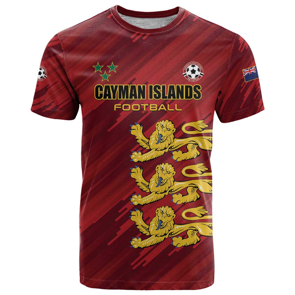 Custom Football Cayman Islands T Shirt The Turtles Come On - Wonder Print Shop