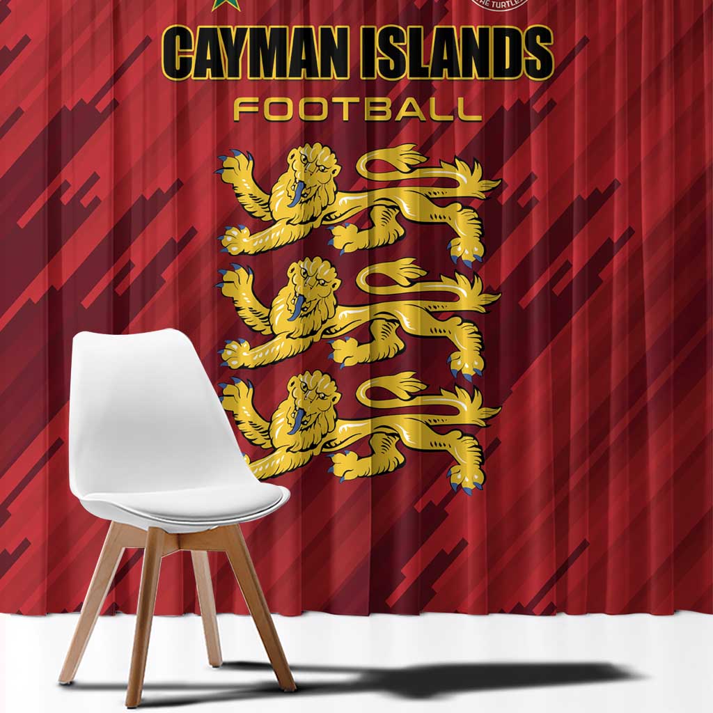Football Cayman Islands Window Curtain The Turtles Come On - Wonder Print Shop