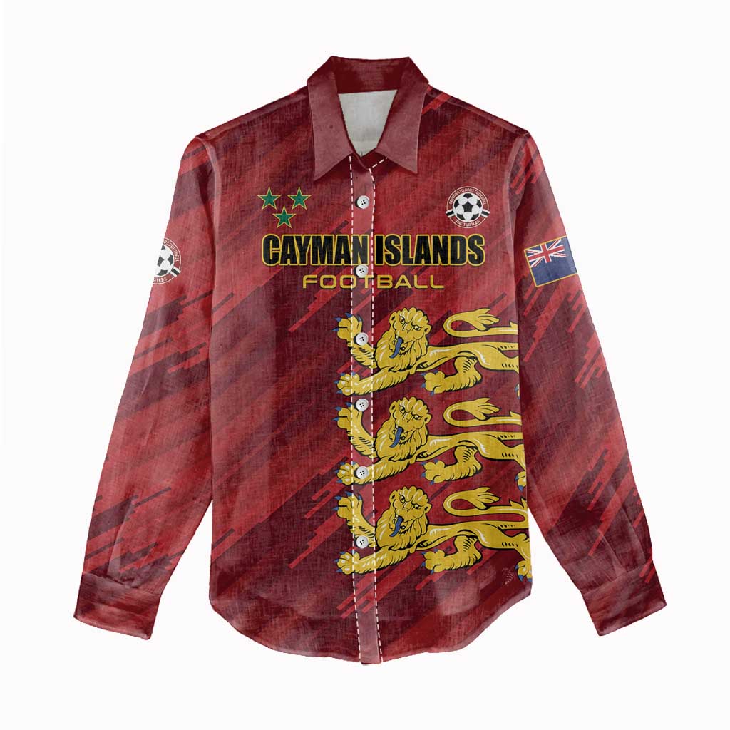 Custom Football Cayman Islands Women Casual Shirt The Turtles Come On - Wonder Print Shop