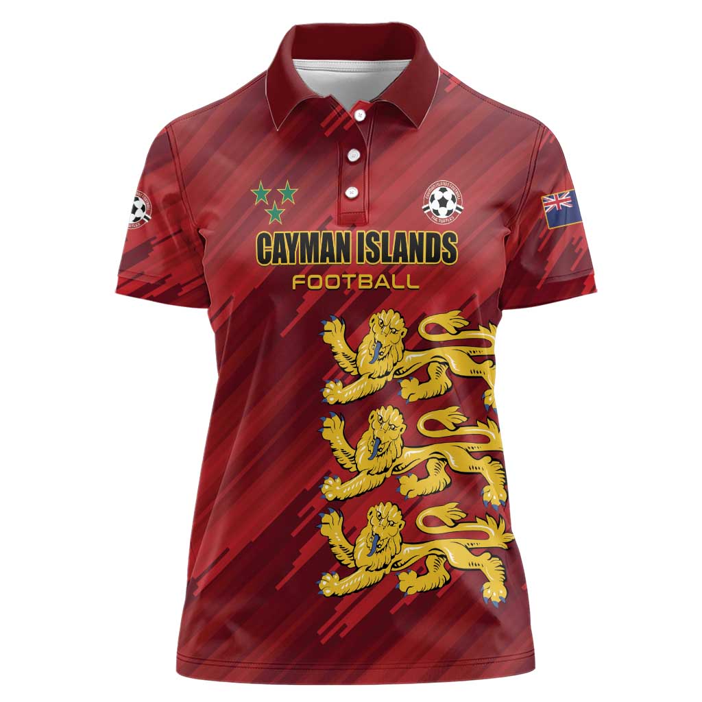 Custom Football Cayman Islands Women Polo Shirt The Turtles Come On - Wonder Print Shop
