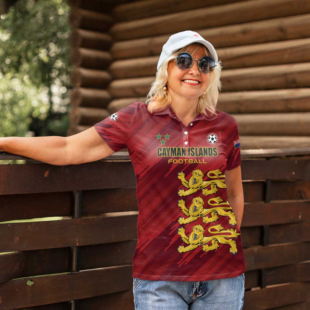 Custom Football Cayman Islands Women Polo Shirt The Turtles Come On - Wonder Print Shop