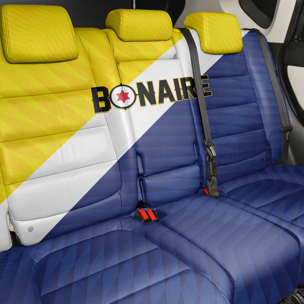 Football Bonaire Back Car Seat Cover Boneiru Caribbean Warriors - Wonder Print Shop