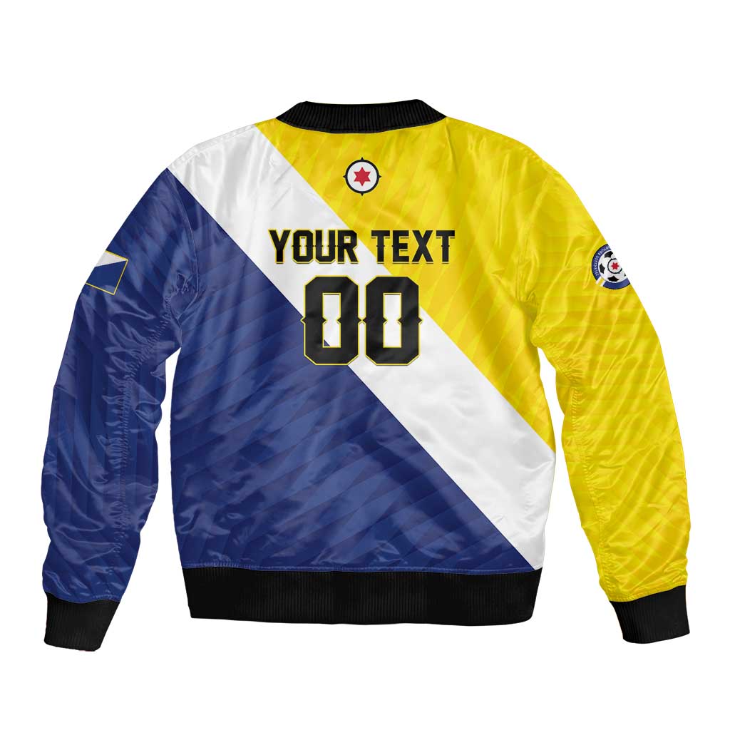 Custom Football Bonaire Bomber Jacket Boneiru Caribbean Warriors - Wonder Print Shop