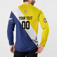 Custom Football Bonaire Button Sweatshirt Boneiru Caribbean Warriors - Wonder Print Shop