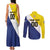 Custom Football Bonaire Couples Matching Tank Maxi Dress and Long Sleeve Button Shirt Boneiru Caribbean Warriors - Wonder Print Shop