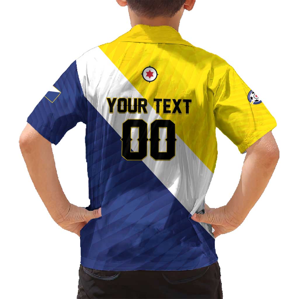 Custom Football Bonaire Family Matching Puletasi and Hawaiian Shirt Boneiru Caribbean Warriors - Wonder Print Shop