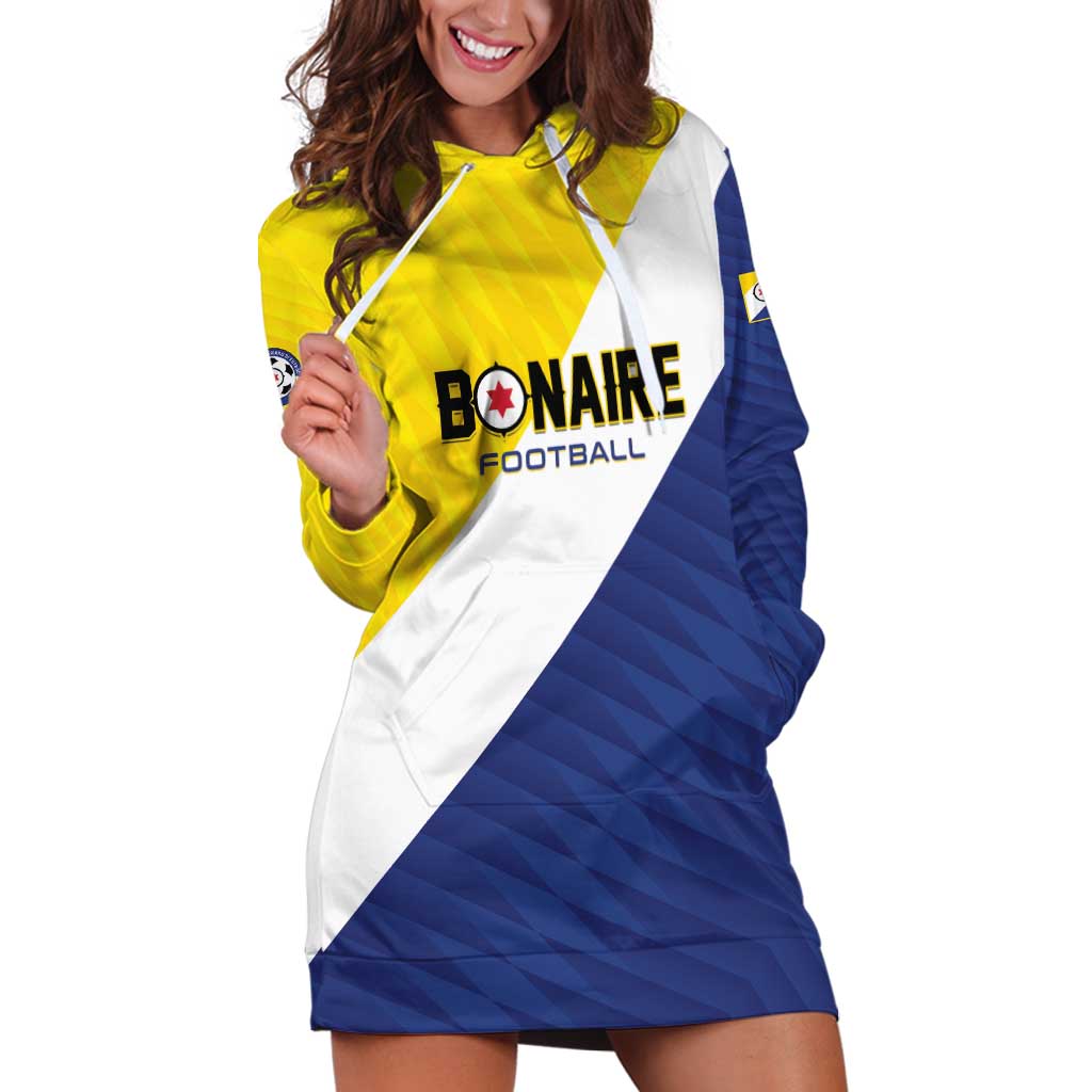 Custom Football Bonaire Hoodie Dress Boneiru Caribbean Warriors - Wonder Print Shop