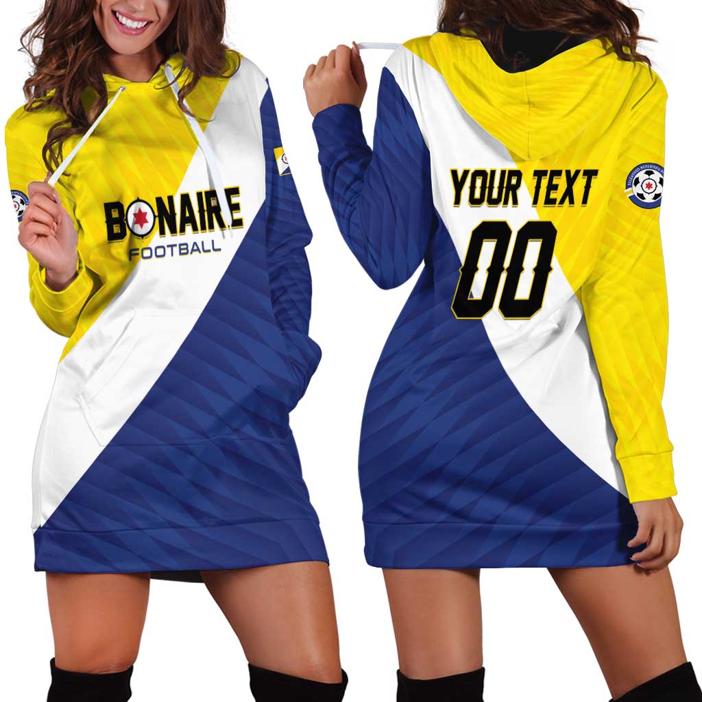 Custom Football Bonaire Hoodie Dress Boneiru Caribbean Warriors - Wonder Print Shop