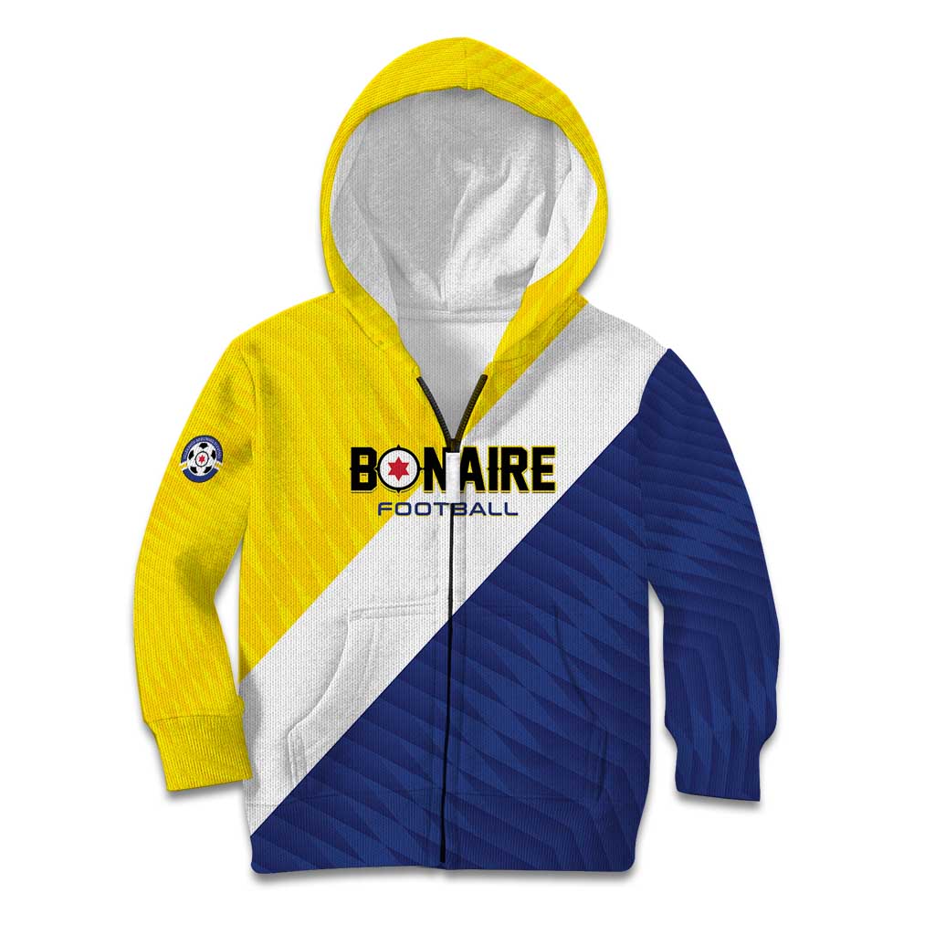 Custom Football Bonaire Kid Hoodie Boneiru Caribbean Warriors - Wonder Print Shop