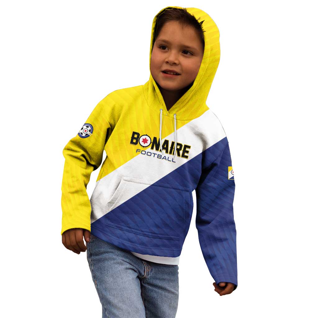 Custom Football Bonaire Kid Hoodie Boneiru Caribbean Warriors - Wonder Print Shop
