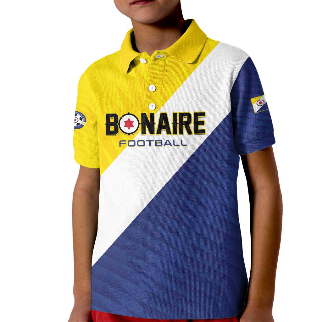 Custom Football Bonaire Kid Polo Shirt Boneiru Caribbean Warriors - Wonder Print Shop