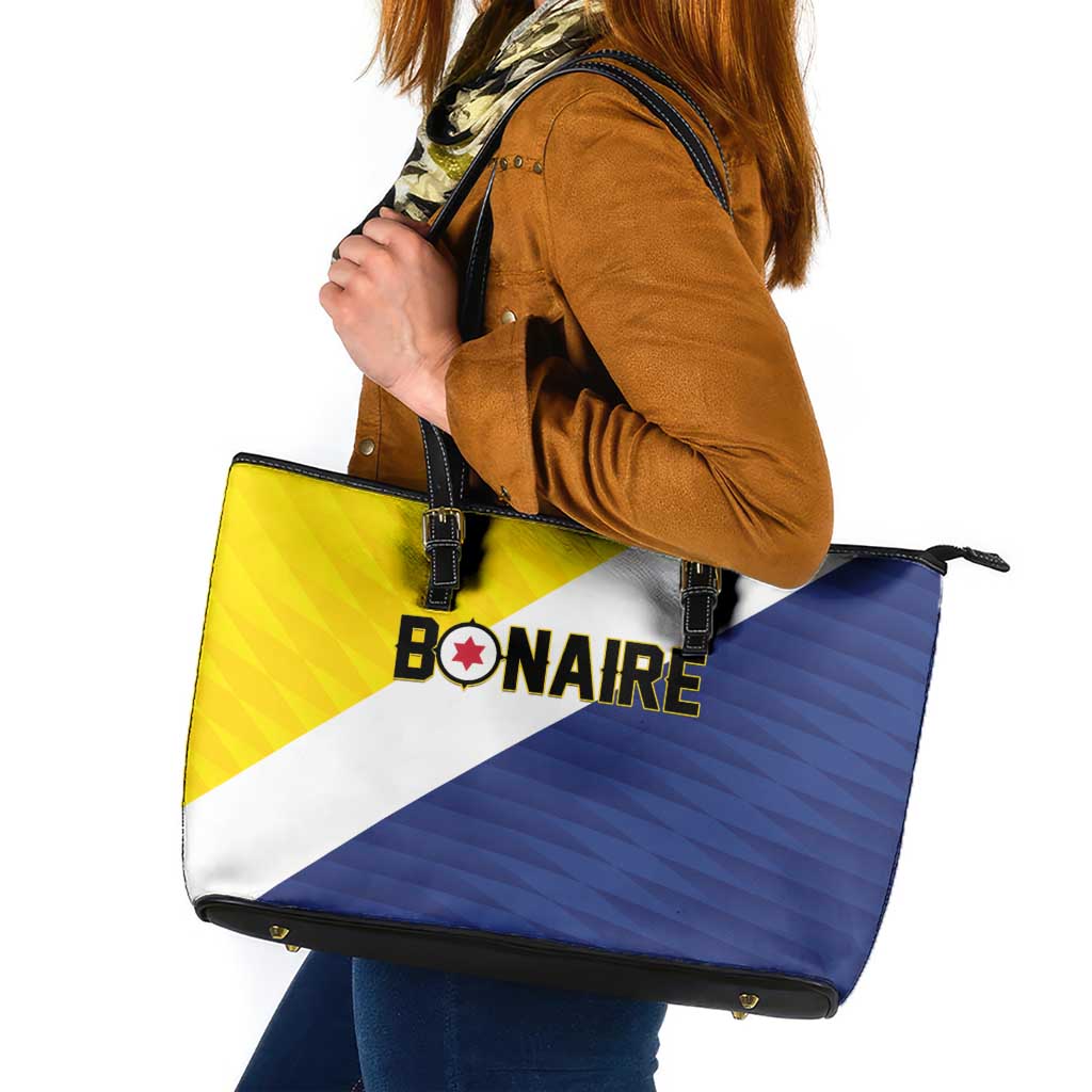 Football Bonaire Leather Tote Bag Boneiru Caribbean Warriors - Wonder Print Shop