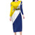 Custom Football Bonaire Long Sleeve Bodycon Dress Boneiru Caribbean Warriors - Wonder Print Shop