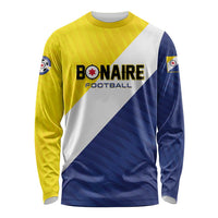 Custom Football Bonaire Long Sleeve Shirt Boneiru Caribbean Warriors - Wonder Print Shop
