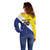 Custom Football Bonaire Off Shoulder Sweater Boneiru Caribbean Warriors - Wonder Print Shop