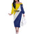 Custom Football Bonaire Off The Shoulder Long Sleeve Dress Boneiru Caribbean Warriors - Wonder Print Shop