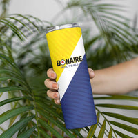 Custom Football Bonaire Skinny Tumbler Boneiru Caribbean Warriors - Wonder Print Shop