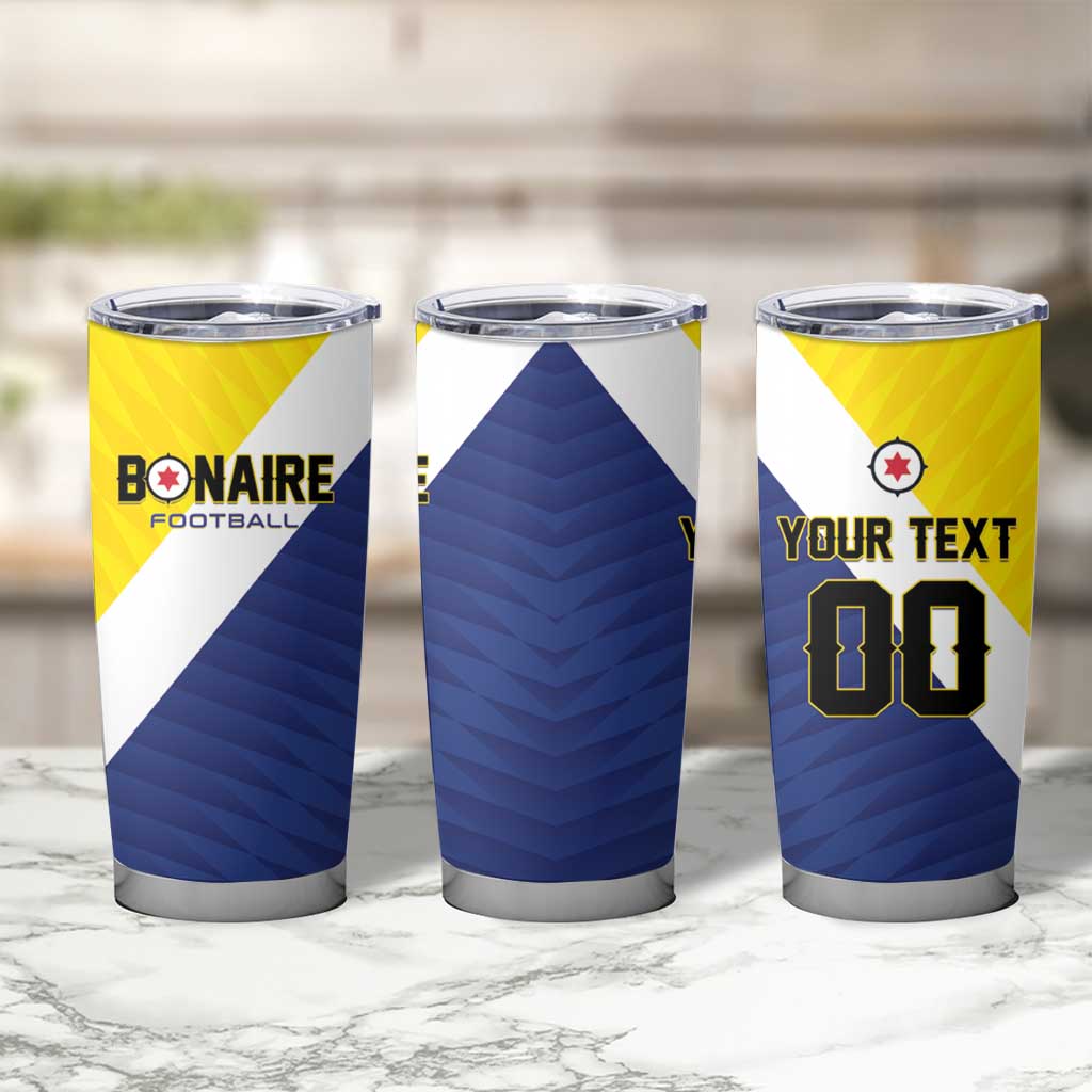Custom Football Bonaire Tumbler Cup Boneiru Caribbean Warriors - Wonder Print Shop