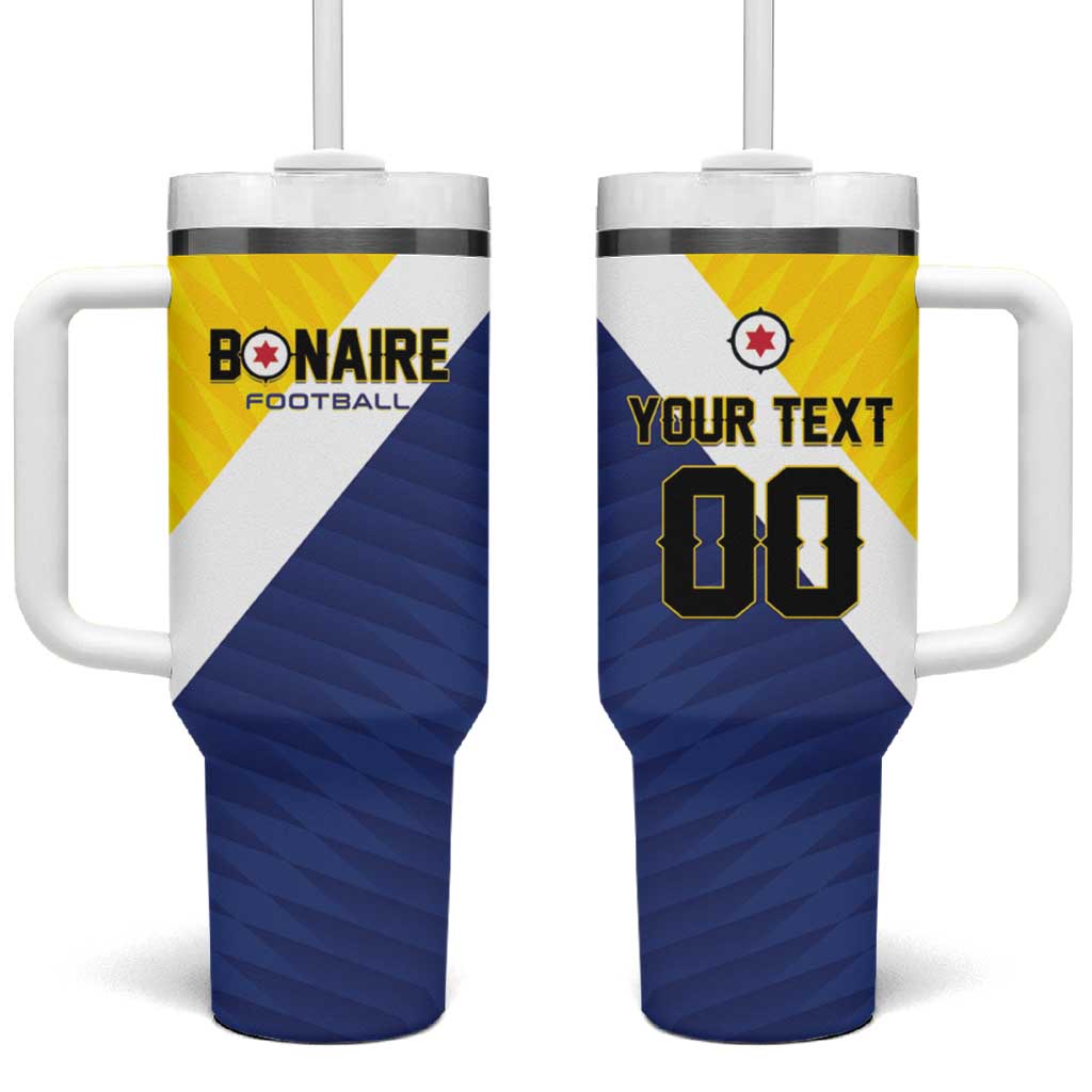 Custom Football Bonaire Tumbler With Handle Boneiru Caribbean Warriors - Wonder Print Shop