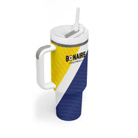 Custom Football Bonaire Tumbler With Handle Boneiru Caribbean Warriors - Wonder Print Shop