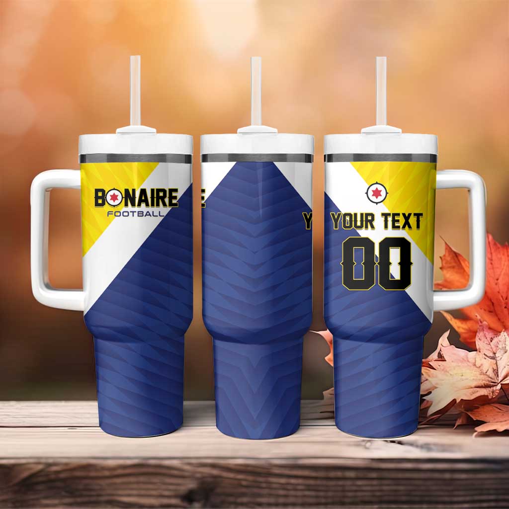 Custom Football Bonaire Tumbler With Handle Boneiru Caribbean Warriors - Wonder Print Shop