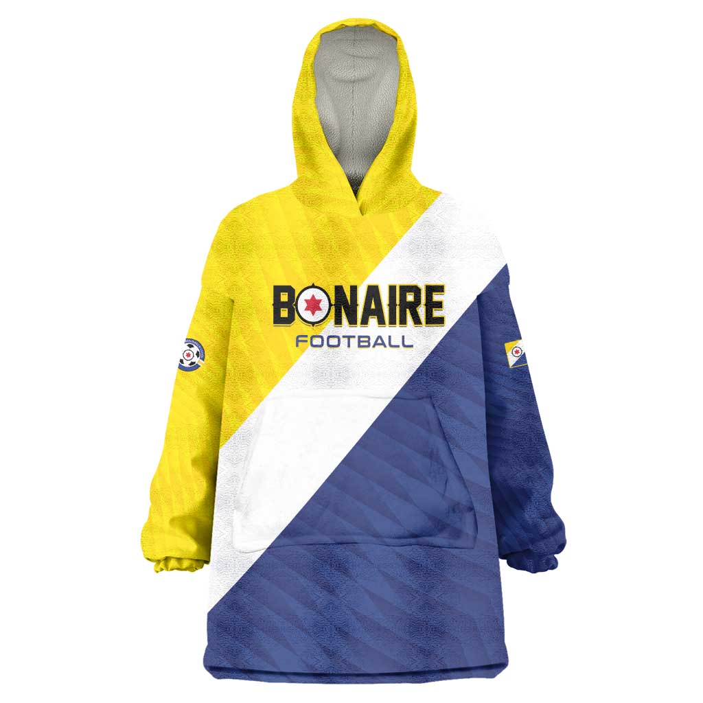 Custom Football Bonaire Wearable Blanket Hoodie Boneiru Caribbean Warriors - Wonder Print Shop