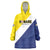 Custom Football Bonaire Wearable Blanket Hoodie Boneiru Caribbean Warriors - Wonder Print Shop
