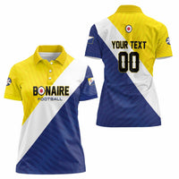Custom Football Bonaire Women Polo Shirt Boneiru Caribbean Warriors - Wonder Print Shop
