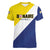 Custom Football Bonaire Women V-Neck T-Shirt Boneiru Caribbean Warriors - Wonder Print Shop