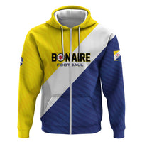 Custom Football Bonaire Zip Hoodie Boneiru Caribbean Warriors - Wonder Print Shop