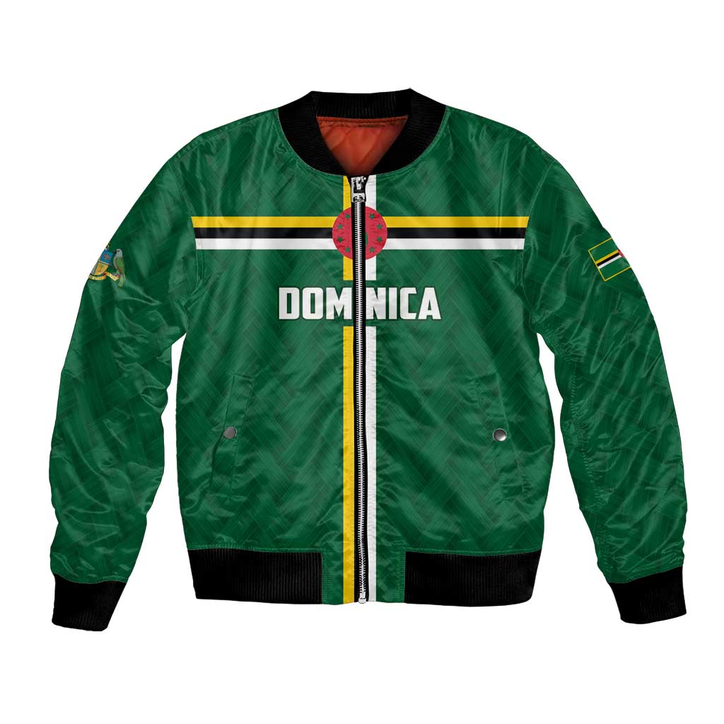Custom Football Dominica Bomber Jacket Los Pericos Go Champions - Wonder Print Shop