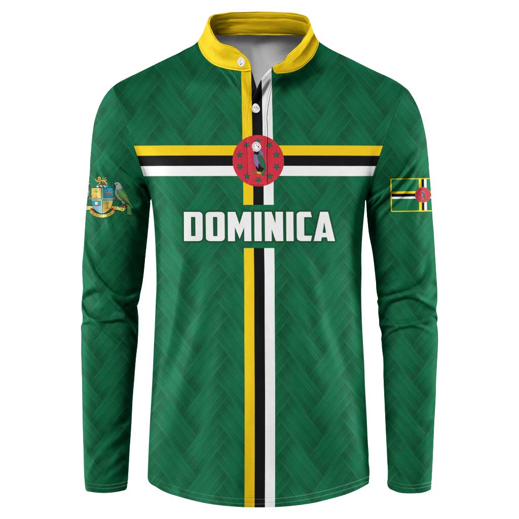 Custom Football Dominica Button Sweatshirt Los Pericos Go Champions - Wonder Print Shop